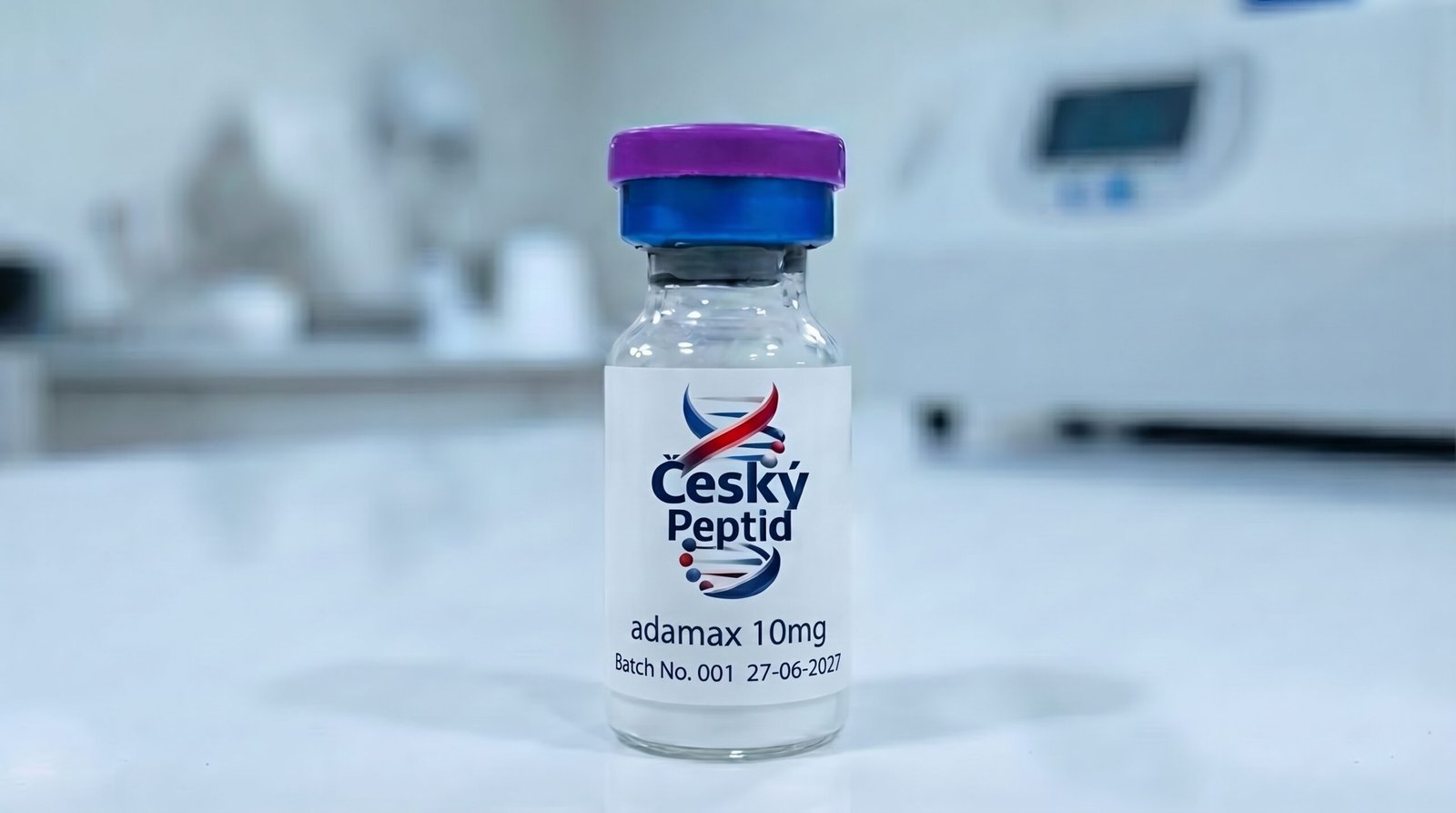 Adamax 10 mg – lahvička nootropního peptidu Český Peptid